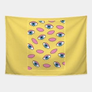 Eye 80's aesthetic style Tapestry