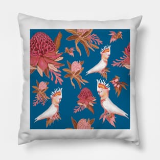 Australian Native Flowers and Birds Pillow