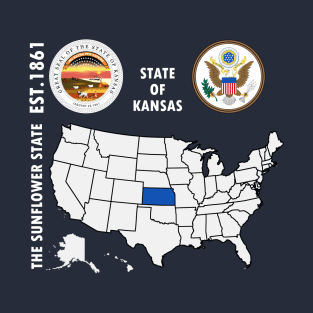 State of Kansas T-Shirt