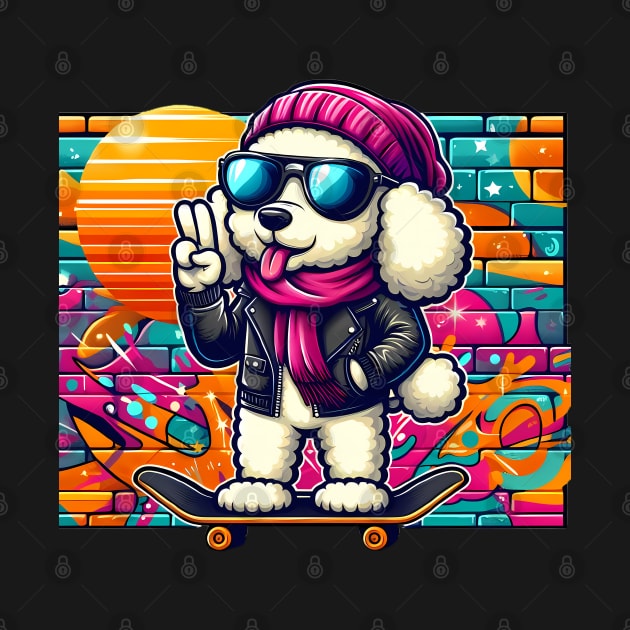 Funny Poodle with Sunglasses by CreativeSparkzz