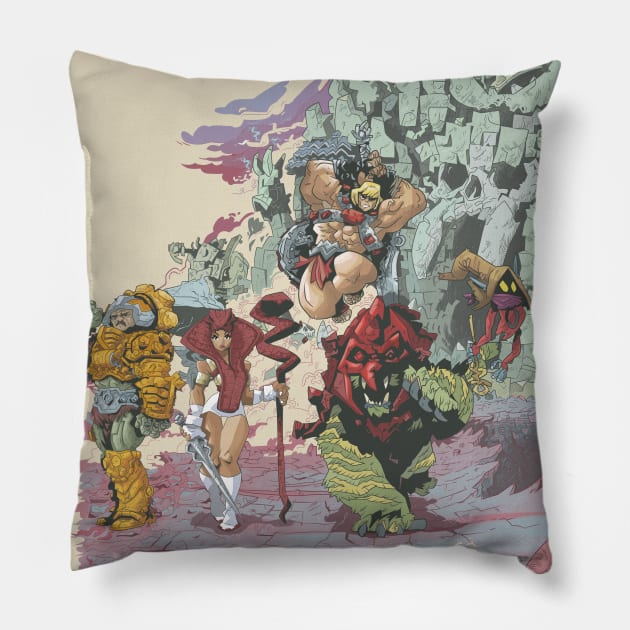 masters of the universe Pillow by tinbott