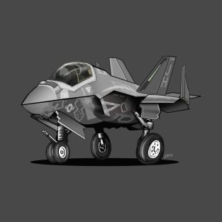 F-35C Lightning II Joint Strike Fighter Illustration T-Shirt