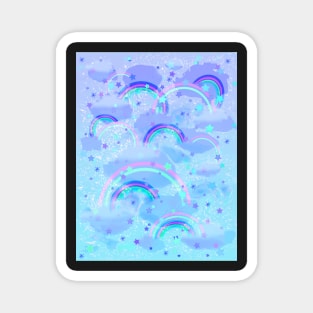 Clouds and rainbows 2 Magnet