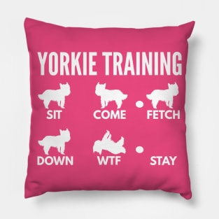 Yorkie Training Boxer Dog Tricks Pillow