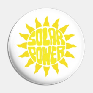 Solar power Sun Pin