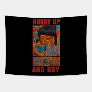 Hurry Up And Buy (Full Color Oil painting) Tapestry