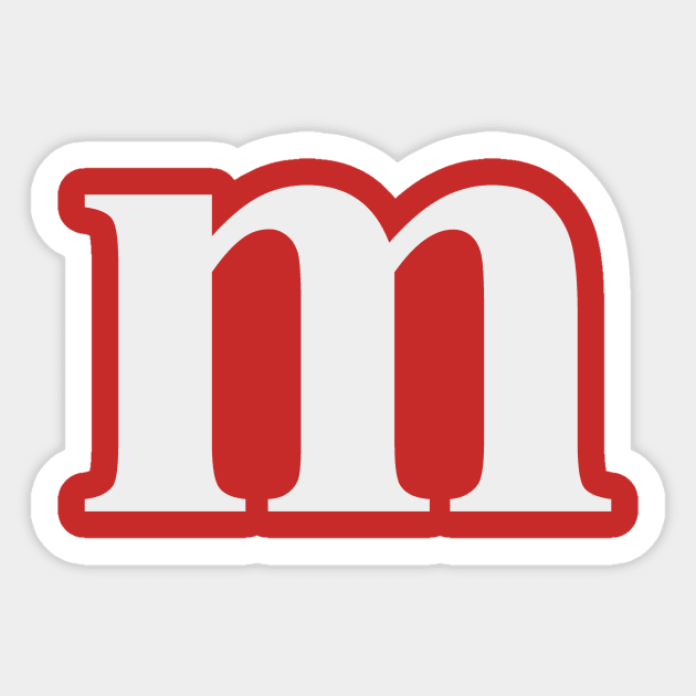 Red M&M Decal / Sticker 48