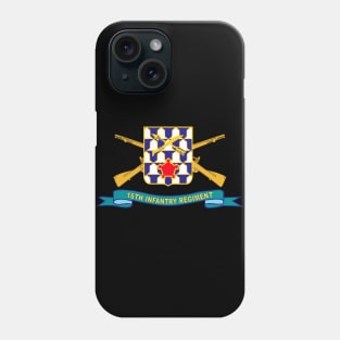 16th Infantry Regiment - DUI w Br - Ribbon X 300 Phone Case