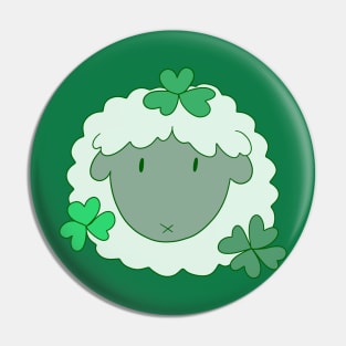 Clover Sheep Face Pin