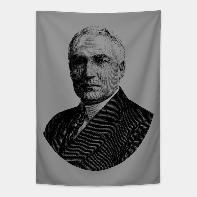 President Warren G. Harding Tapestry by warishellstore