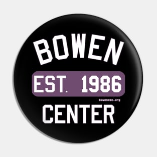 Bowen Center 1986 (Purple White Full) Pin