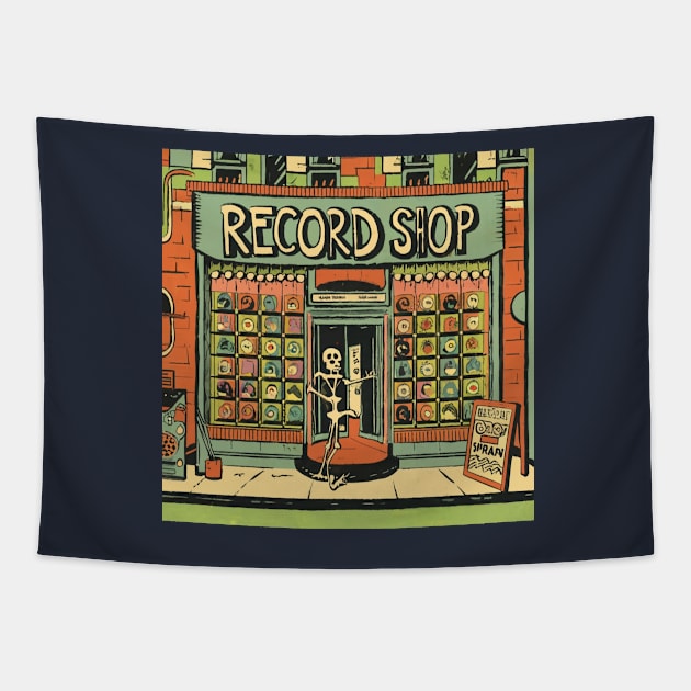 Record shop Tapestry by OldSchoolRetro