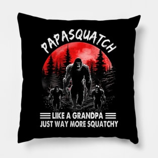 Personalized Papasquatch Like A Grandpa Just Way More Squatchy Shirt Pillow