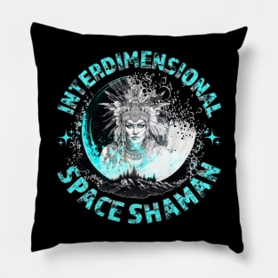 INTERDIMENSIONAL SPACE SHAMAN-moon Pillow