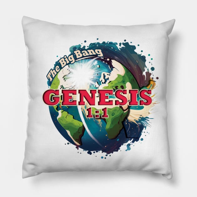 The Creation Story Pillow by AJANWORKS