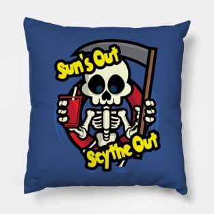 Sun's Out Scythe Out Pillow