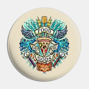 Pizza Food of the Gods Pin