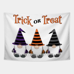 Trick or Treat Halloween Gnomes Tapestry