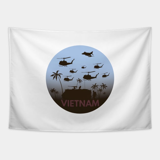 Vietnam War Tapestry by NorseTech