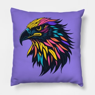 Colorful Eagle Pillow