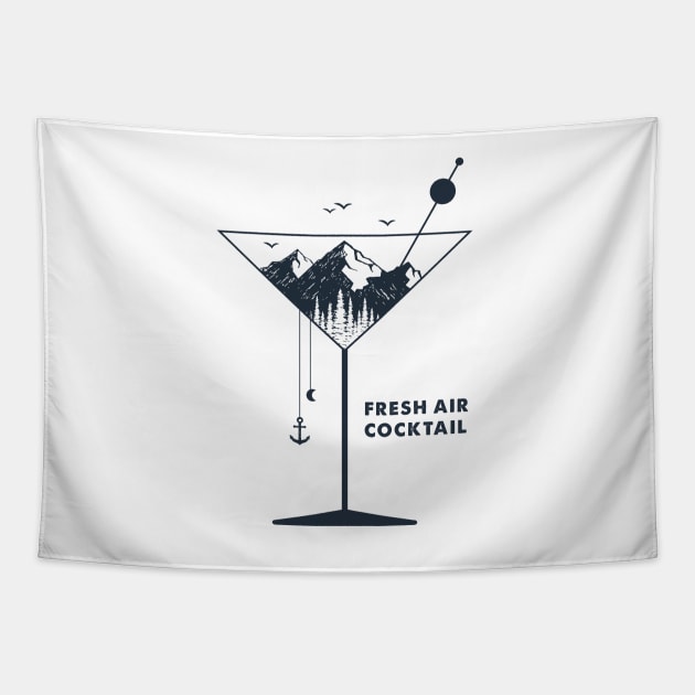 Fresh Air Cocktail Tapestry by SlothAstronaut