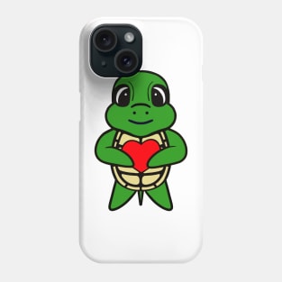 Happy Valentines Day Turtle Phone Case