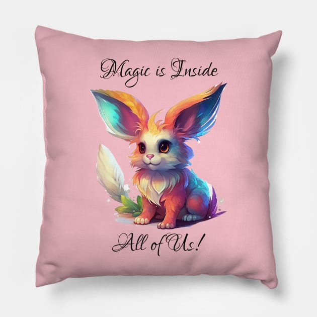 Bunny Magic Pillow by DavisDesigns79