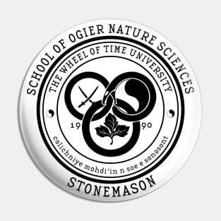 The Wheel of Time University - School of Ogier Nature Sciences (Stonemason) Pin