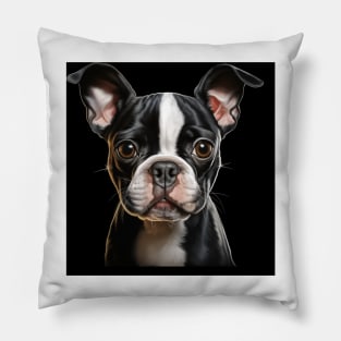 Cute Boston Terrier Lovers Dogs Boston Terrier Pillow