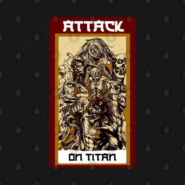 attack on titan all titan by FIFTY CLOTH
