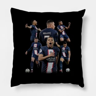 Kylian Mbappe Vintage Pillow