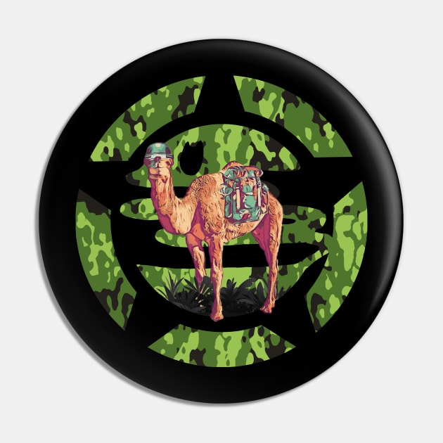 Camo Camel Pin by MisconceivedFantasy