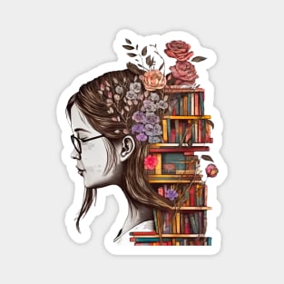 Just a girl who loves books Magnet