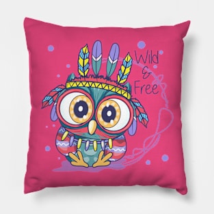 Owl Wide and Free Pillow