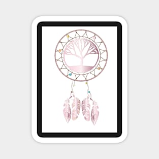 Tree of life dreamcatcher Magnet