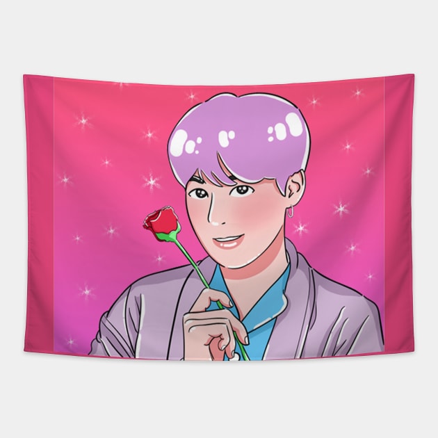 Boy With Luv - Suga Tapestry by Koala_Shop