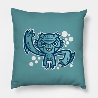 Monster Swimmer Pillow