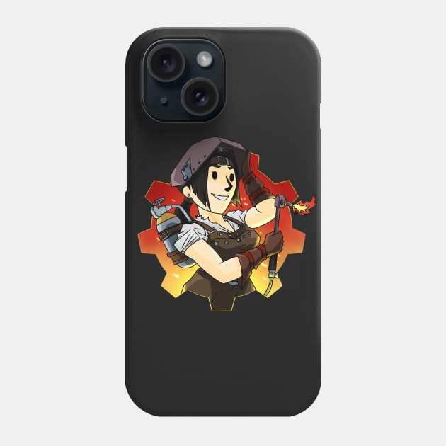 Vault Girl Hard At Work Phone Case by KingVego