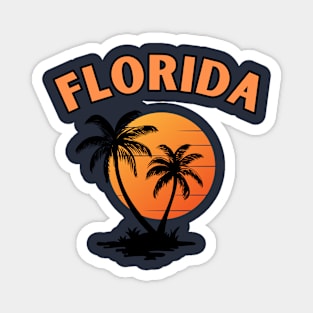 Florida beach, usa , vintage florida Magnet