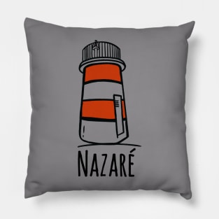 Nazare faro big waves big turfing travel travelling Portugal Pillow