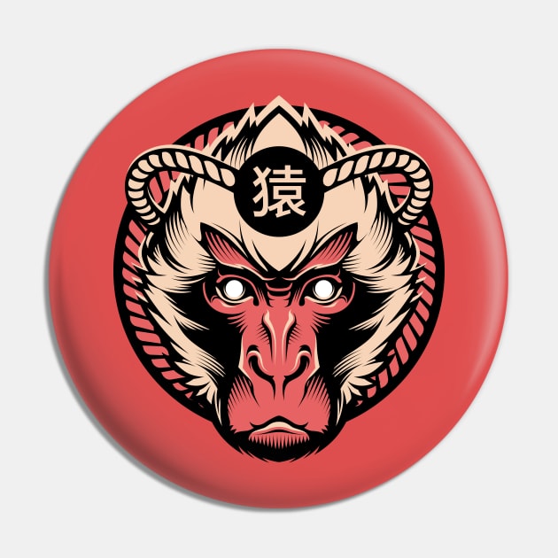 Monkey Pin by BlackoutBrother