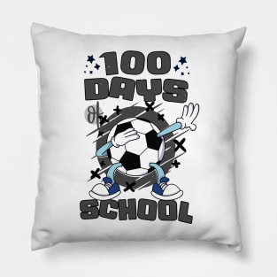 100 days of school featuring a dabbing Football #6 Pillow