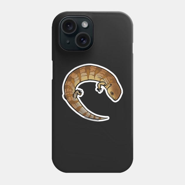 Tanimbar blue tongue skink tiliqua chimera Phone Case by Interfector