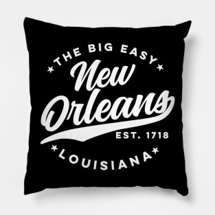 Vintage New Orleans Louisiana The Big Easy USA City Pillow