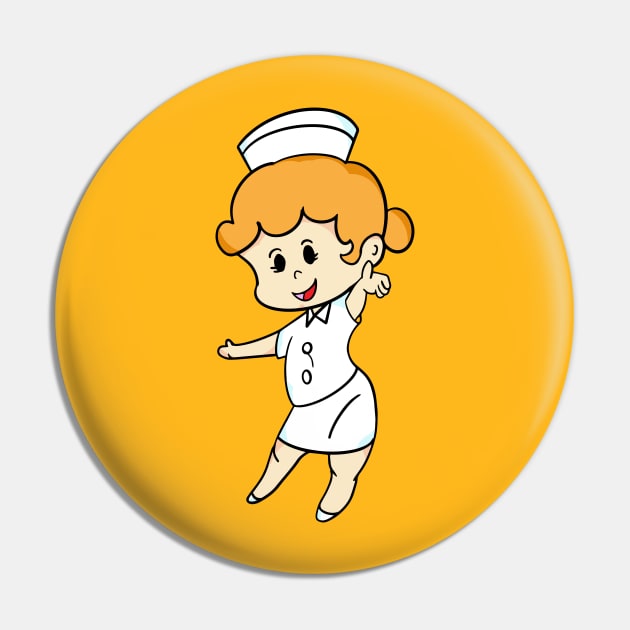 The nurse cartoon style Pin by Sabai Art