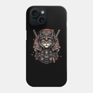 samurai cat Phone Case