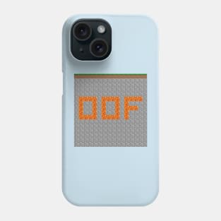 OOF Lava Letters in Stone Blocks - Square Phone Case