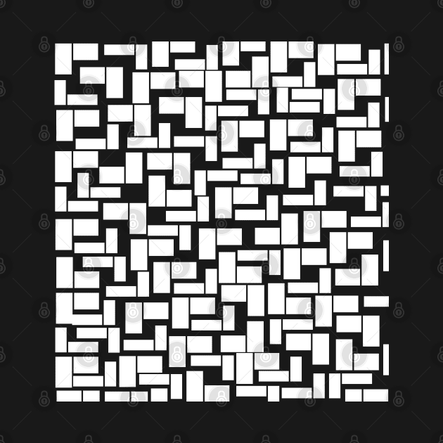 PATTERN OF RECTANGLES AND WHITE SQUARES by SAMUEL FORMAS