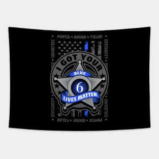 Police U.S. Flag Tapestry