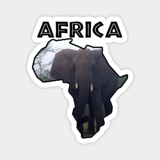 Africa Wildlife Continent Elephant Mist Magnet